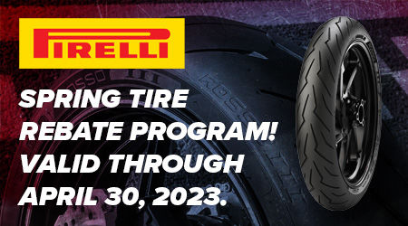 Pirelli Spring Tire Rebate Promo! Valid through April 30, 2023.